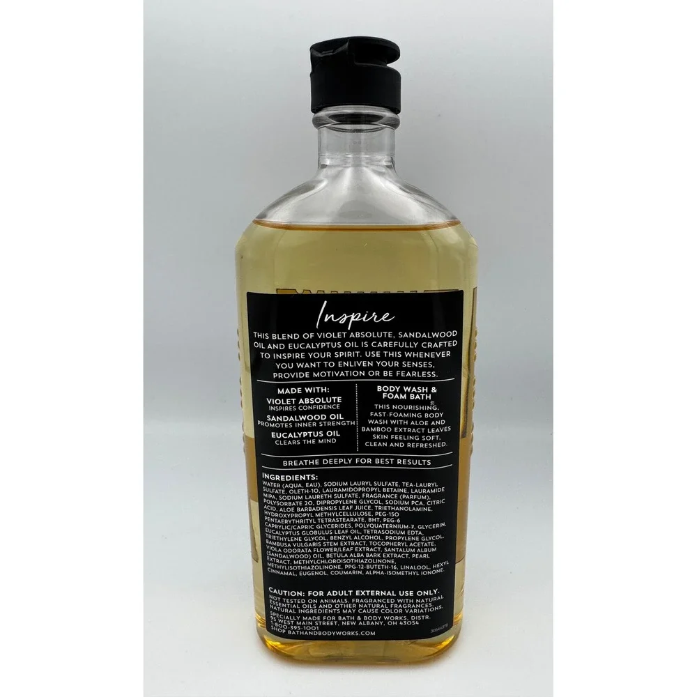 Discontinued Bath & Body Works Inspire Aromatherapy Foam Bath Violet Sandalwood
